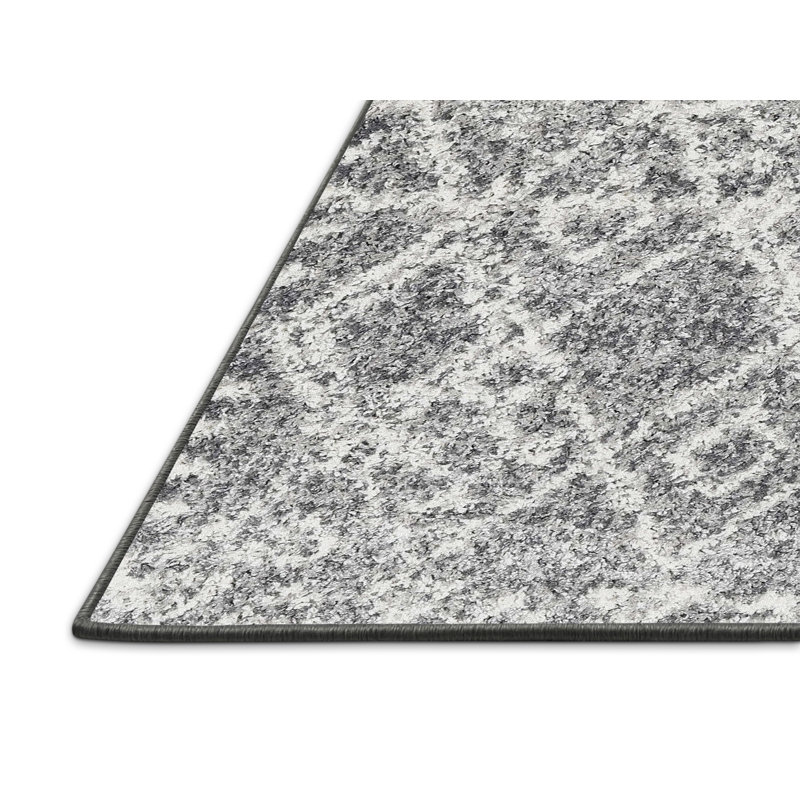 Tapis contemporain gris, Rectangle 2 pi x 3 pi