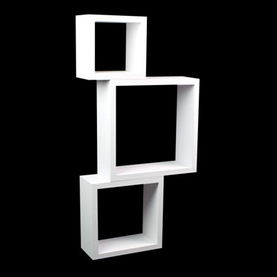 Jakeara 3 Piece Square Floating Shelf