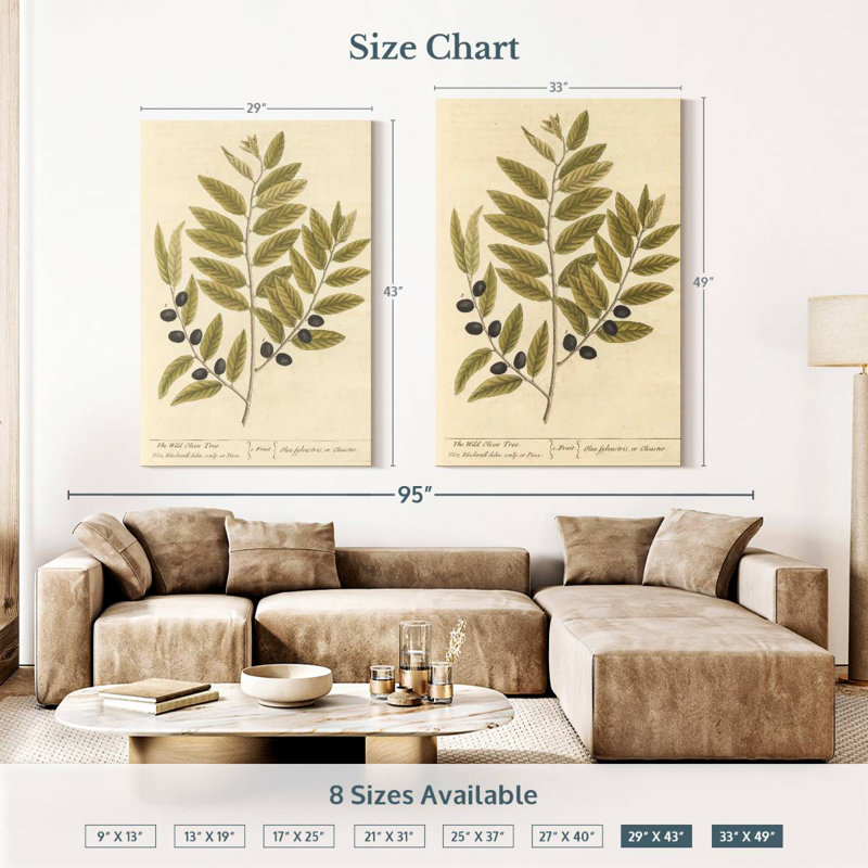 Keiri Olive Branch I, 51" H x 34" W