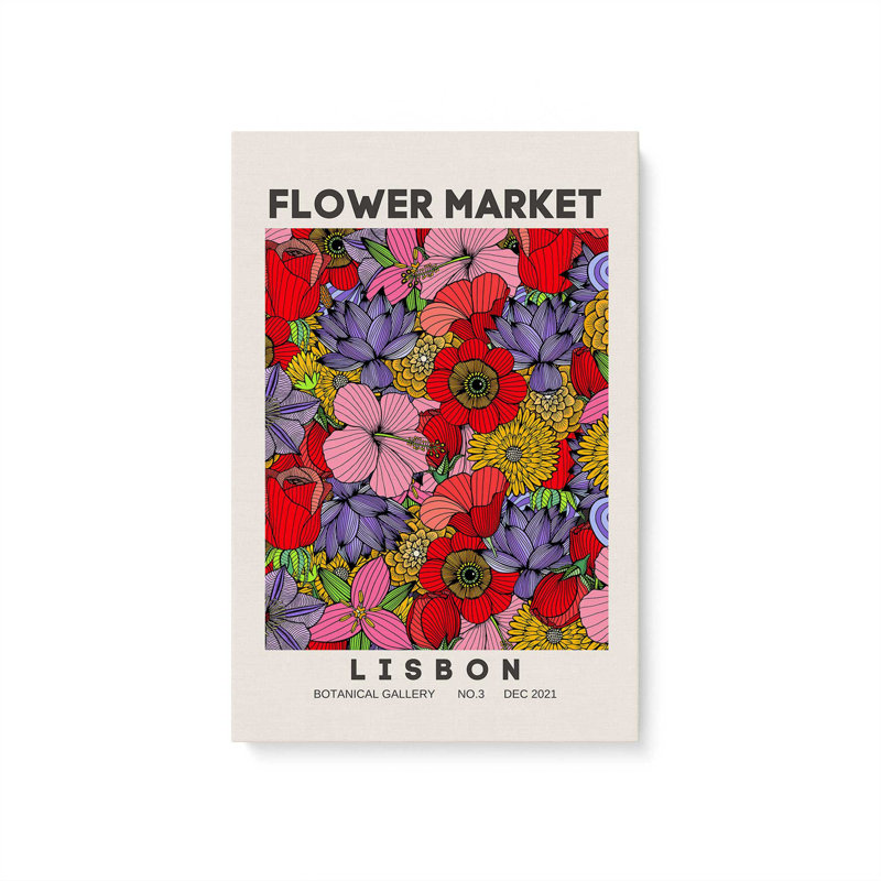 «Lisbon in Bloom», toile tendue, H 18 po x l 12 po
