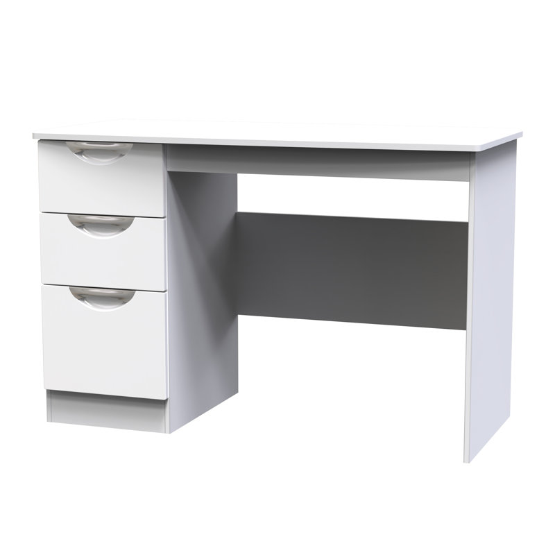 Fully Assembled Ratley Desk, White Gloss
