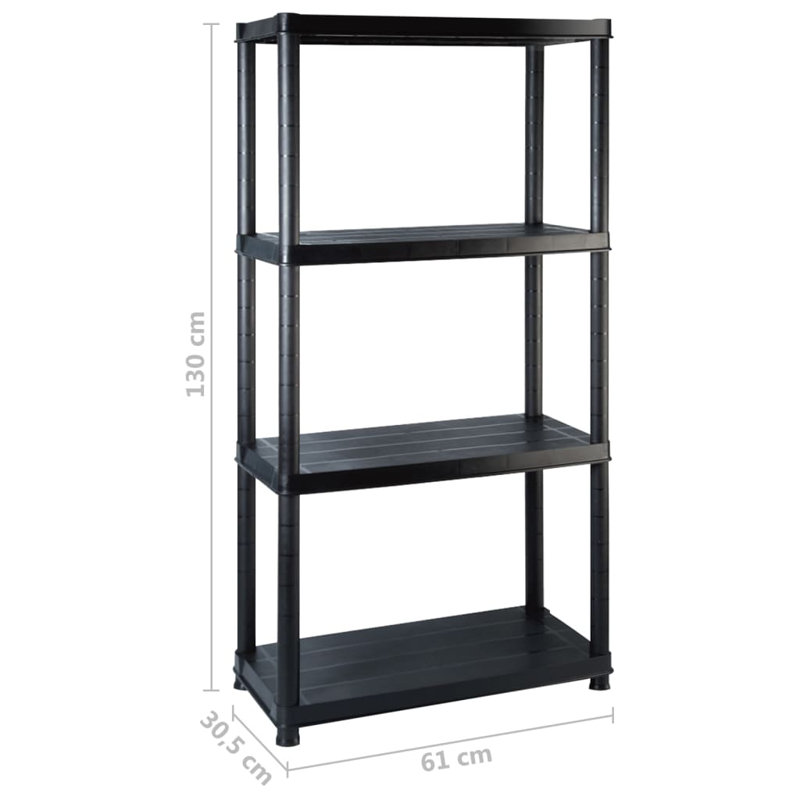 Pawlowski 248.5cm W Plastic Shelving Unit