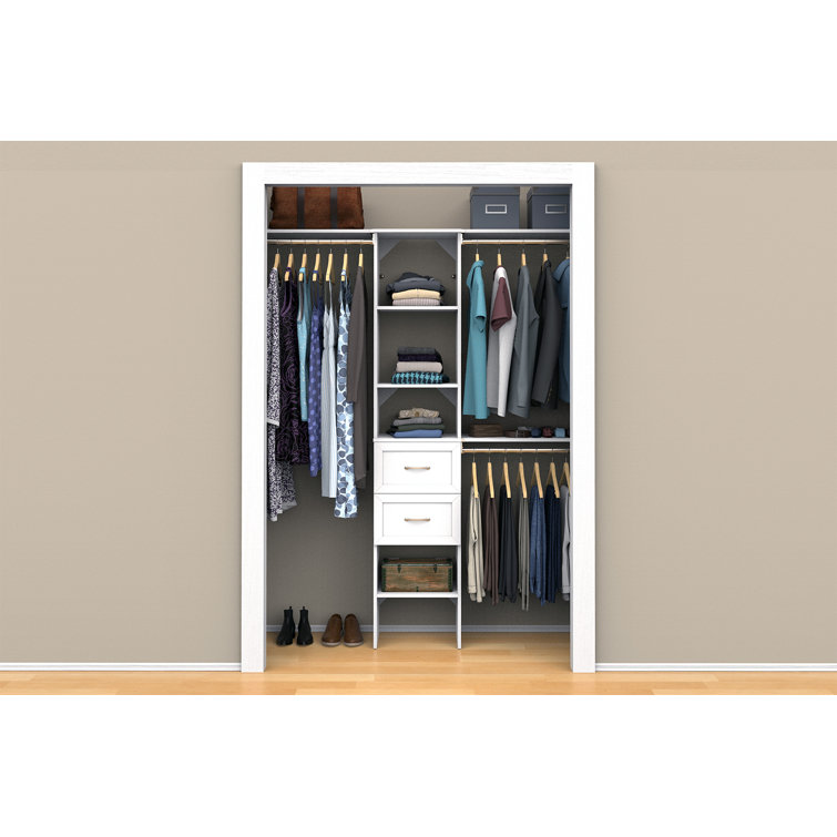 SuiteSymphony 64.97" W - 112.97" W Closet System with Drawers