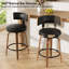 Tabouret de bar pivotant chic en cuir pour un confort et un style ultimes-207768068