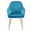 Taraji 46cm H Velvet Upholstered Metal Armchair-22261463-105634519