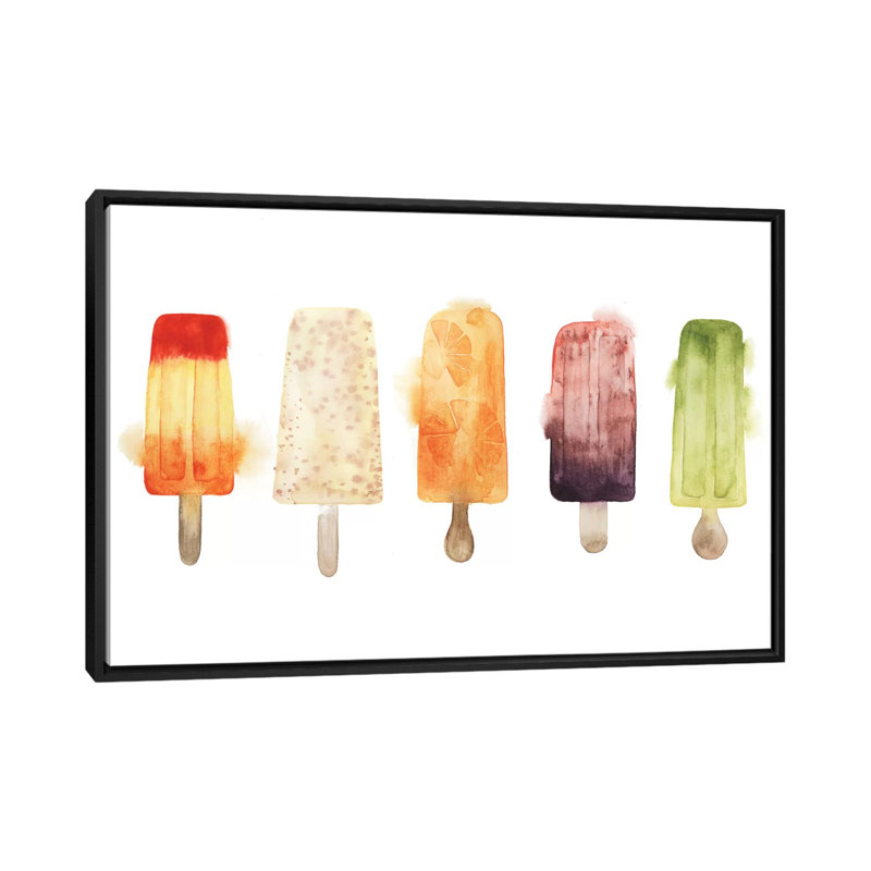 «Chill Out I», peinture sur toile tendue, H 18 po x l 26 po x P 1,5 po, Toile avec cadre noir, Pas de tapis