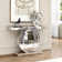 Rillamas 47.2" Mirrored Glass Console Table