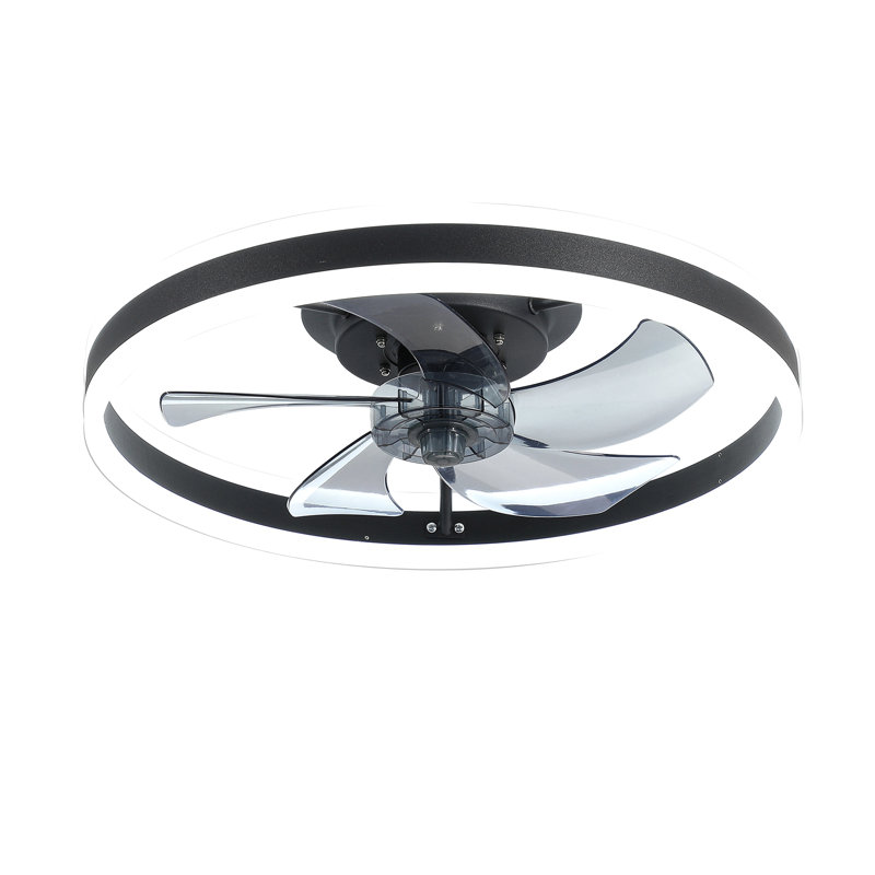 Ceiling Fan With Lights Dimmable Led, Black/White