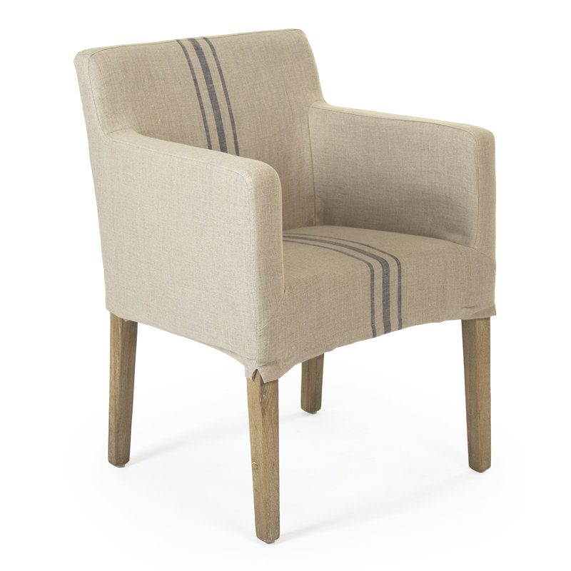 Avignon Armchair, Blue 100% Linen
