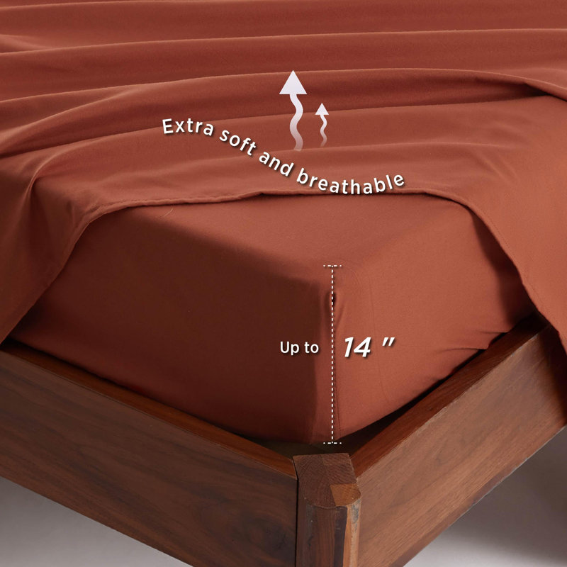 Bedsure Bed in a Bag - Reversible Flroal & Plant Pattern Printed with Comforters, Sheets, Pillowcases & Shams