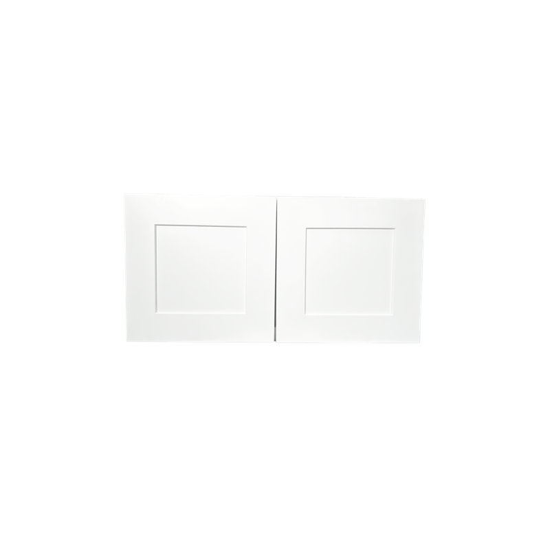 Armoire murale standard prête à assembler en contreplaqué blanc L&C Cabinetry VAB, 33", 12"