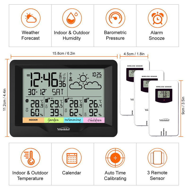 11.2cm Wireless Outdoor Weather Station