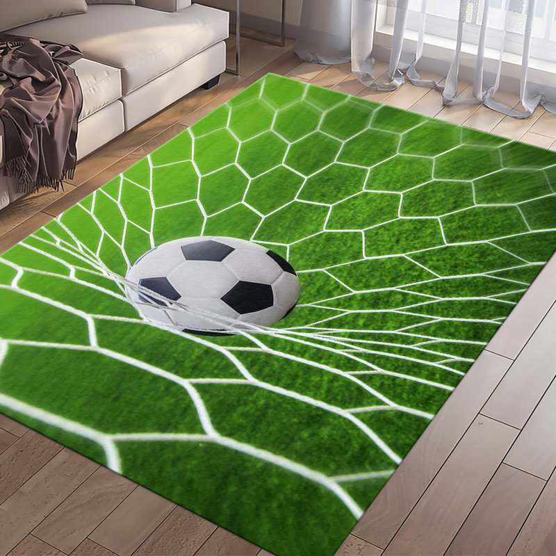 Large Floral Print Non-Woven Soft Fabric Area Rug in Vibrant Hues for Indoor Use and Home Decor, Runner 2'8" x 6'7"