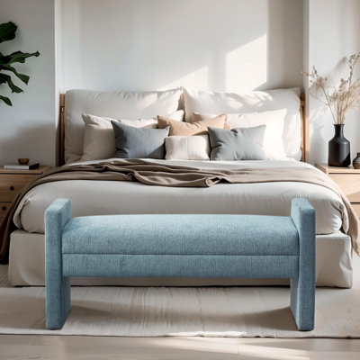 Banc rembourré en polyester 51,2 po