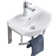 The Renovators Supply Inc. 13.75'' White Vitreous China U-Shaped Bathroom Sink with Overflow