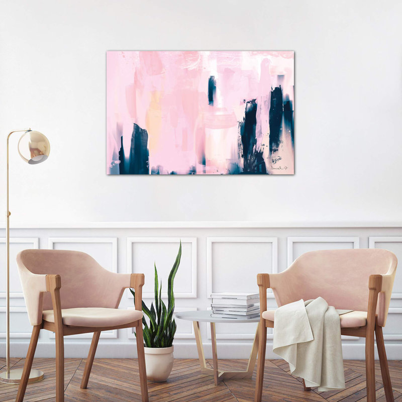 Pink Navy by Dan Hobday - Wrapped Canvas Painting, 66.04 cm H x 45.72 cm W x 3.175 cm D