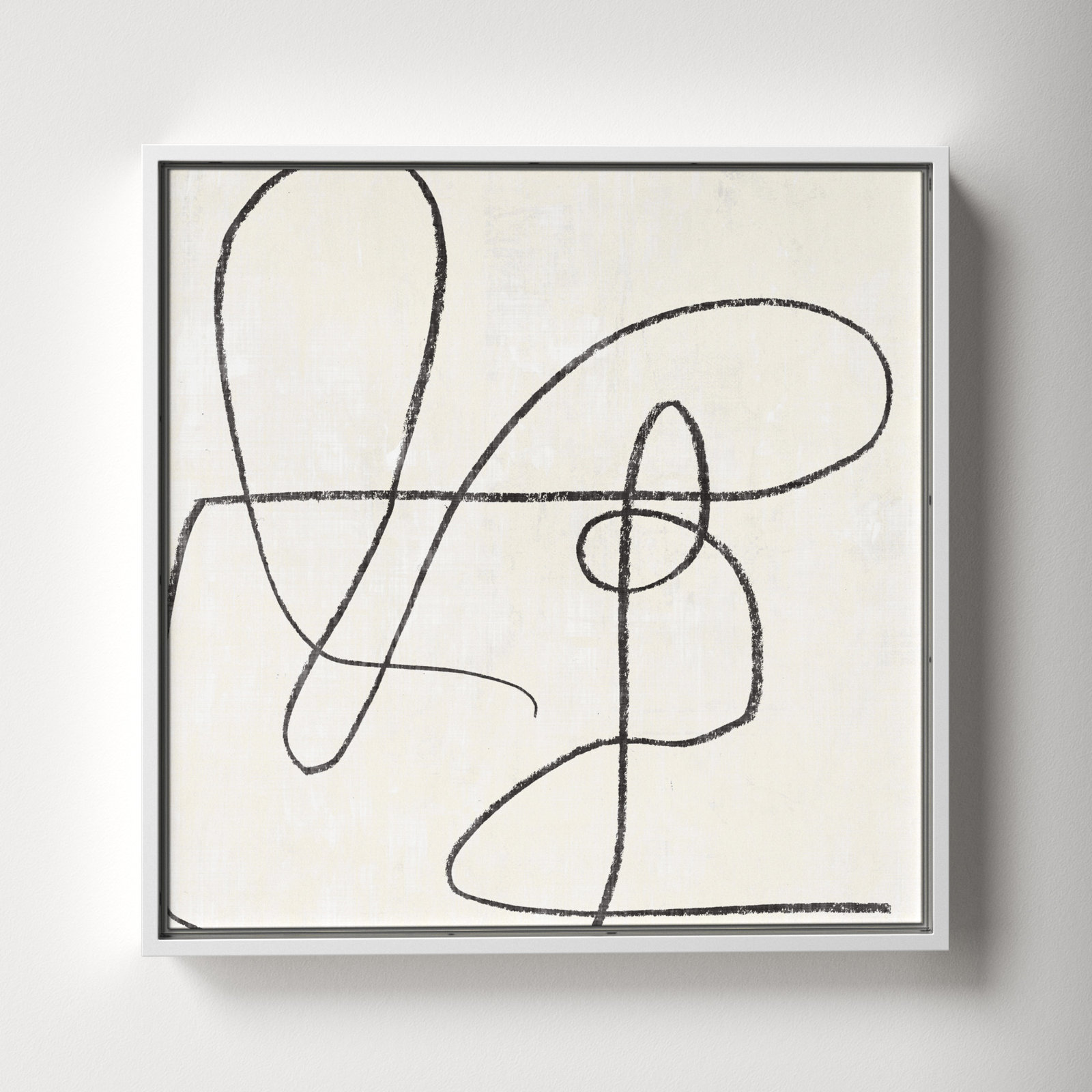 Juxtaposing, 17.5" H x 17.5" W, White