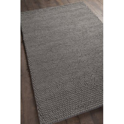 Ambrose Handmade Shag Wool Dark Gray Area Rug -  Foundry Select, 3461E3DF48664851B11F79A25F97E3A9