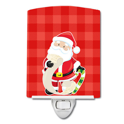 Veilleuse en céramique liste de père Noël Silloth