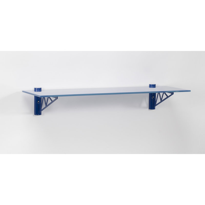 Tablette Chuse, 4" H x 24" W x 7" D, Bleu