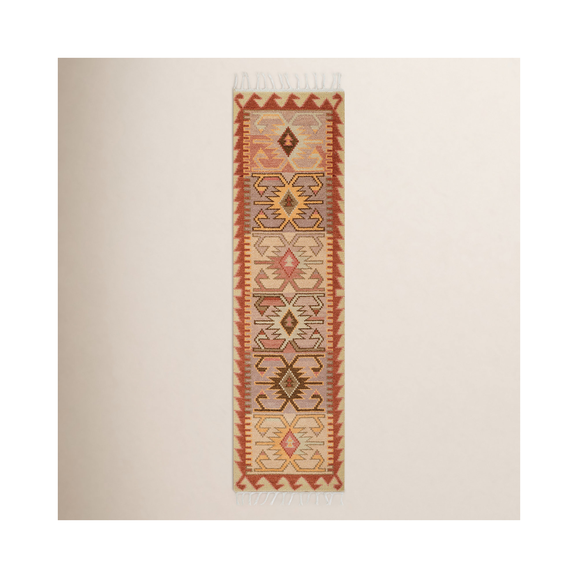 Handmade Wool Rug, Runner 2'3" x 8'