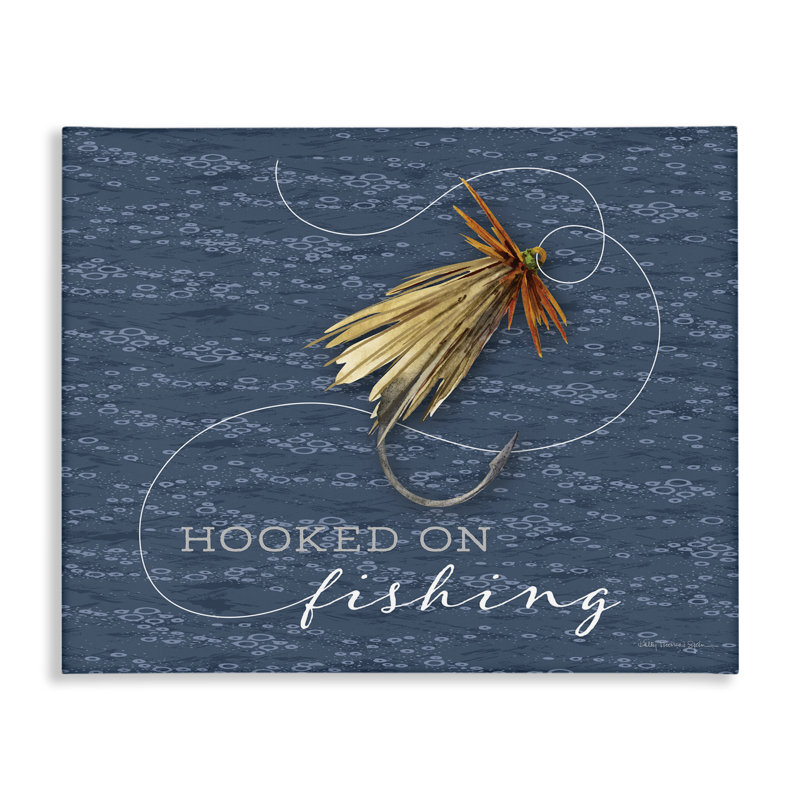 «Hooked On Fishing», art mural par Holly Thomas Stein, H 24 po x l 30 po
