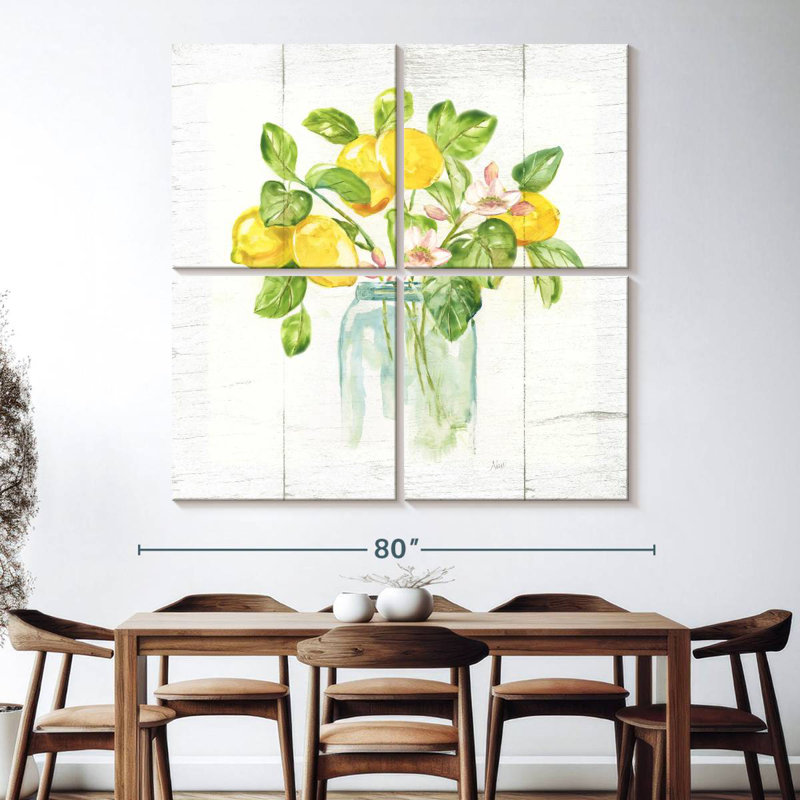 Yarlin Lemon Branches I, 74" H x 74" W