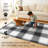 Buffalo Plaid Black And White Flatweave Washable Indoor / Outdoor Rug-563216816