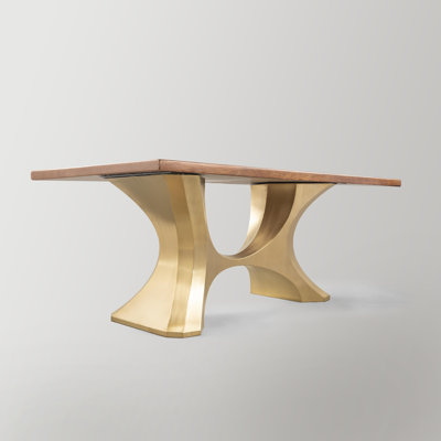  Hoshi Gold Metal Dining Table Base