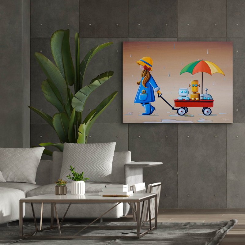 «Just an Rainy Day» par Cindy Thornton, H 40 po x l 54 po x P 1,5 po