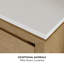 Meuble-lavabo simple 54 po avec plateau en quartz Antony