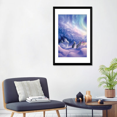 « snuggle bunnies », impression sur toile