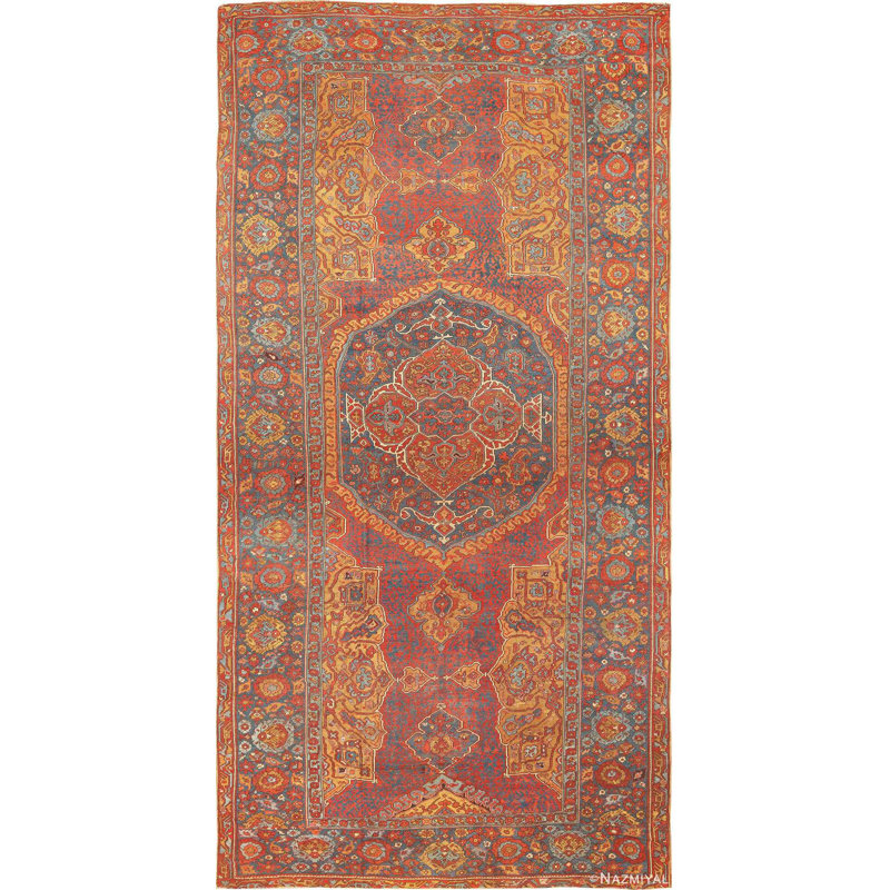 Tapis antique turc Smyrna du 17ème siècle