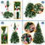 Arbre de noël artificiel pin vert/blanc bonhomme-1432572951