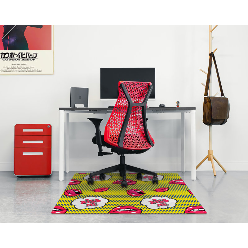 Neleigh Hard Floor Rectangular Chair Mat, 70 x 100cm