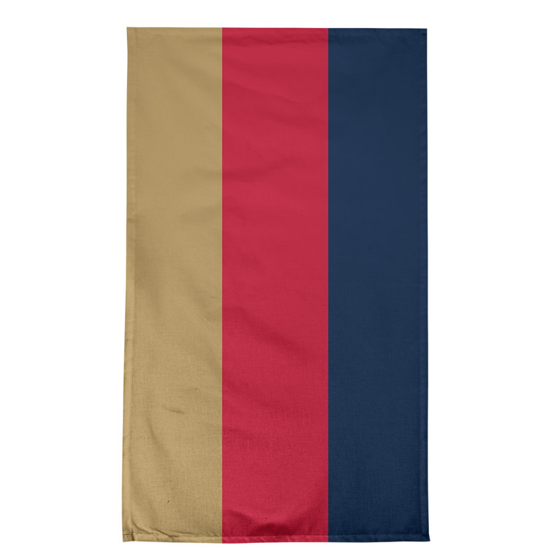 Anaheim Stripe Tea Towel Kitchen Towel, Cotton Twill, Flat Gold/Red/Blue
