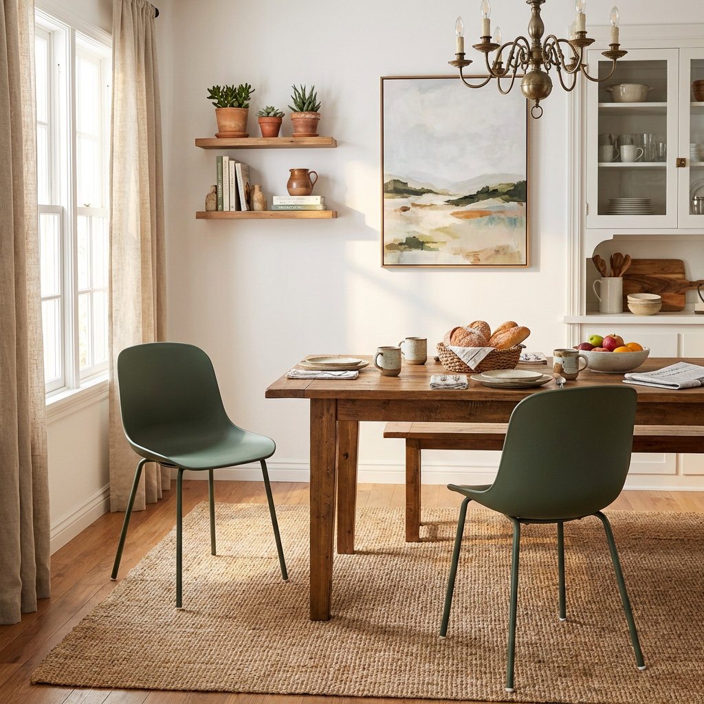 Meli Dining Chair, Green