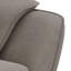 Chaise rembourrée Keley en gris et noir