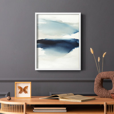 Waves I Framed Print - Solid Wood