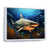 White Floater Framed