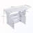 Multi-functional Folding Table With Storage Shelves And Wheels