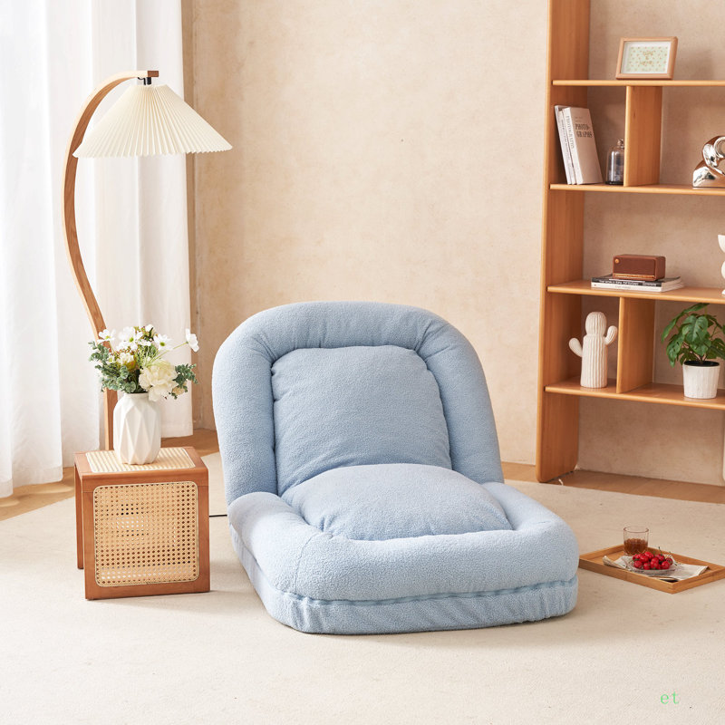 Triple Fold Down Sofa Bed, Blue