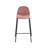 Lazio Velvet Bar Stool with Iron Legs-1374363110-1468054091