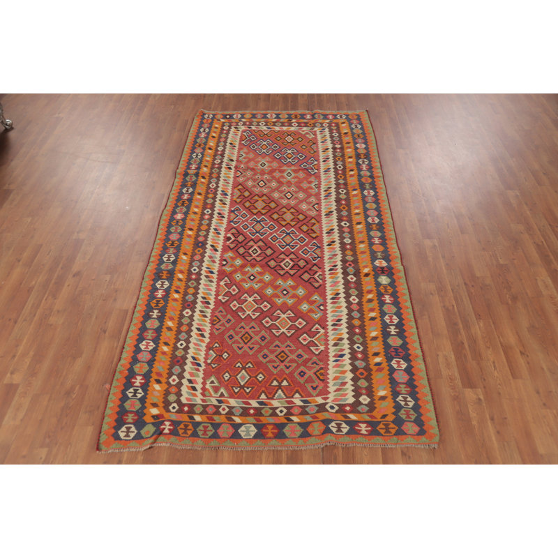 Tapis oriental kilim à teinture végétale 5 x 9