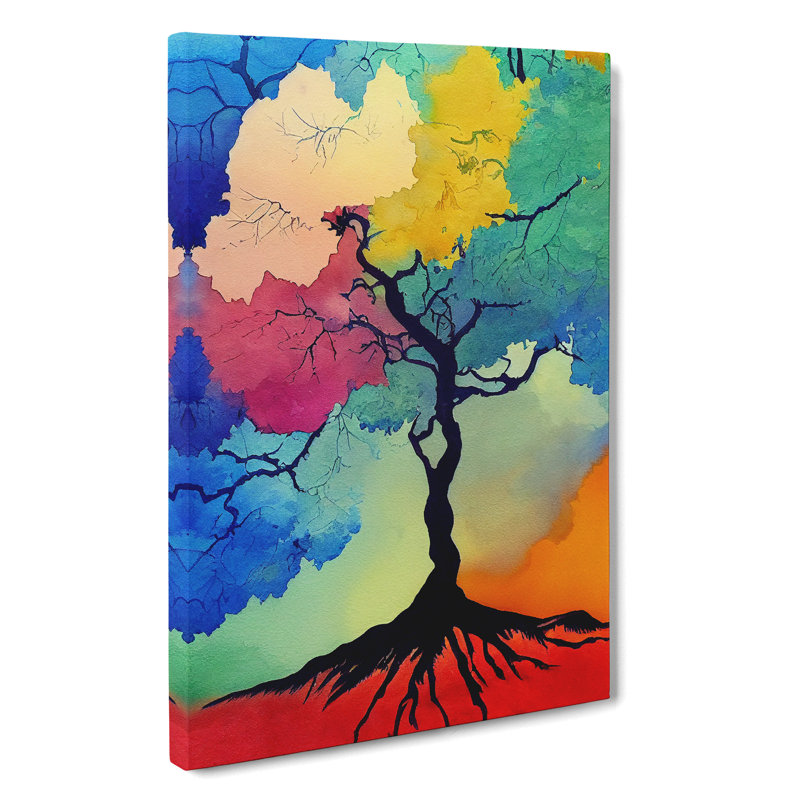 A Painted Tree No.4 - Wrapped Canvas, 60cm H x 40cm W x 3cm D