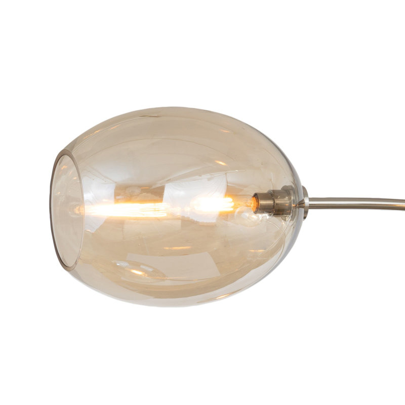Artemis Chandelier, Polished Nickel, Champagne
