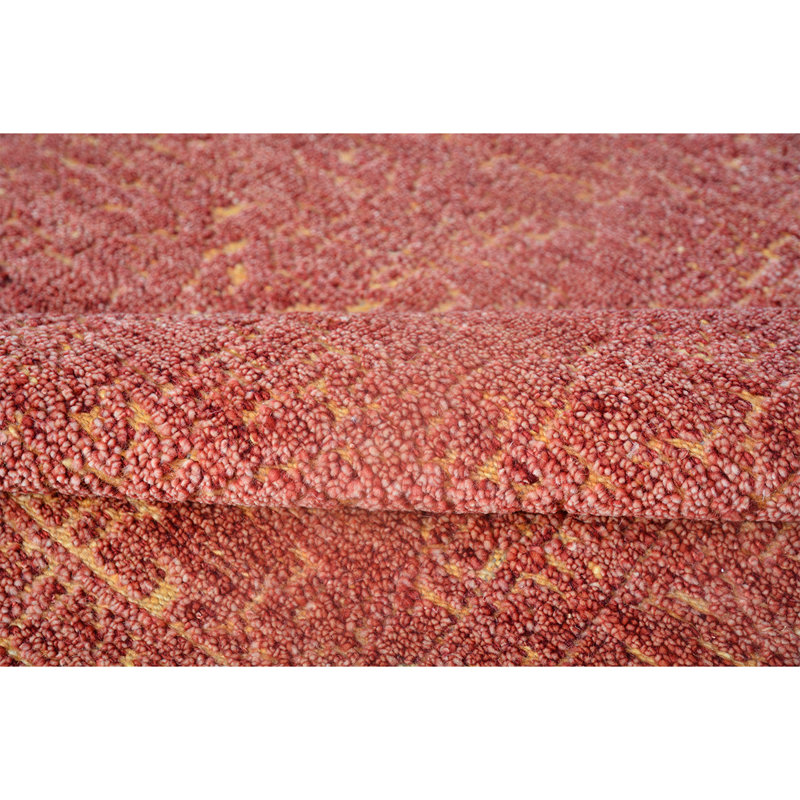 Wool Area Rug in Gold, Rectangle 8' x 10'