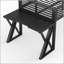 Lit mezzanine simple TG avec bureau, DEL, port USB et escalier-601182013