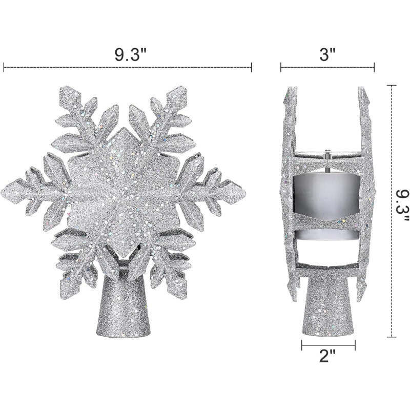 The Holiday Aisle® Christmas Star Tree Topper Built-in LED Rotating ...