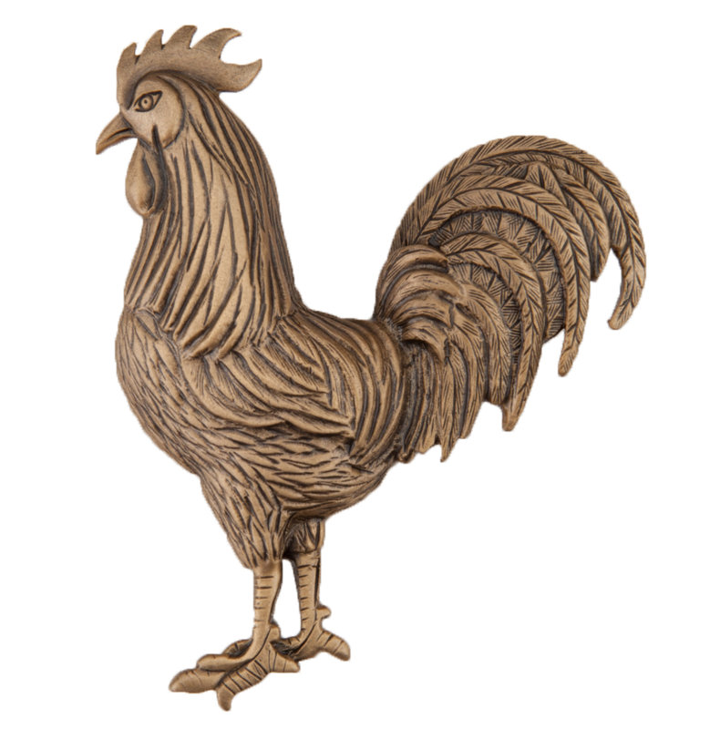Poignée d'armoire coq, Or musée
